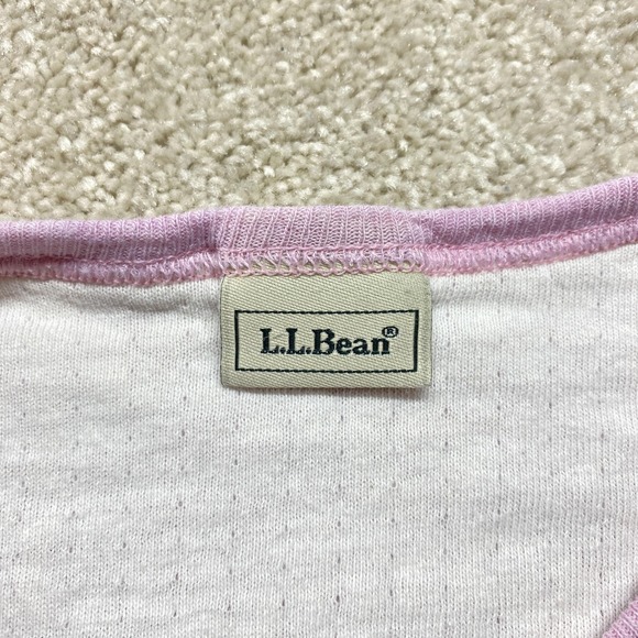 L.L.Bean Shirt Womens Large Purple Lavender Long Sleeve Crewneck Heather Knit - Picture 4 of 10